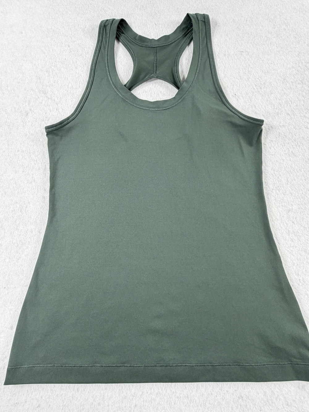 Athleta Racerback Tank Top Bali Green Keyhole Cutout Activewear Size Small